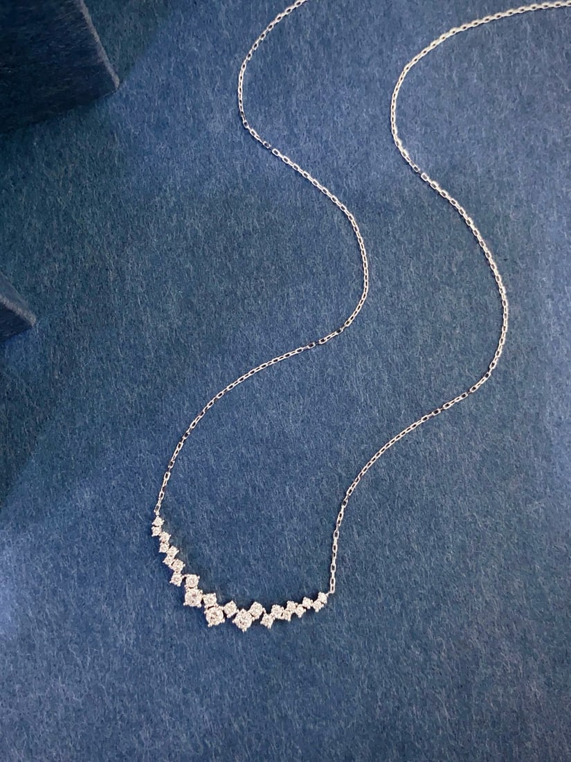 14k Gold 0.5 Ct Natural H Diamond Necklace: Ref:231034312 // gold content:14k gold // main gemstone:diamond // shape:round // carat weight:0. 5ct // clarity grade:vs-si // color:h // treatment:natural // cut grade:g // Condition: New Low