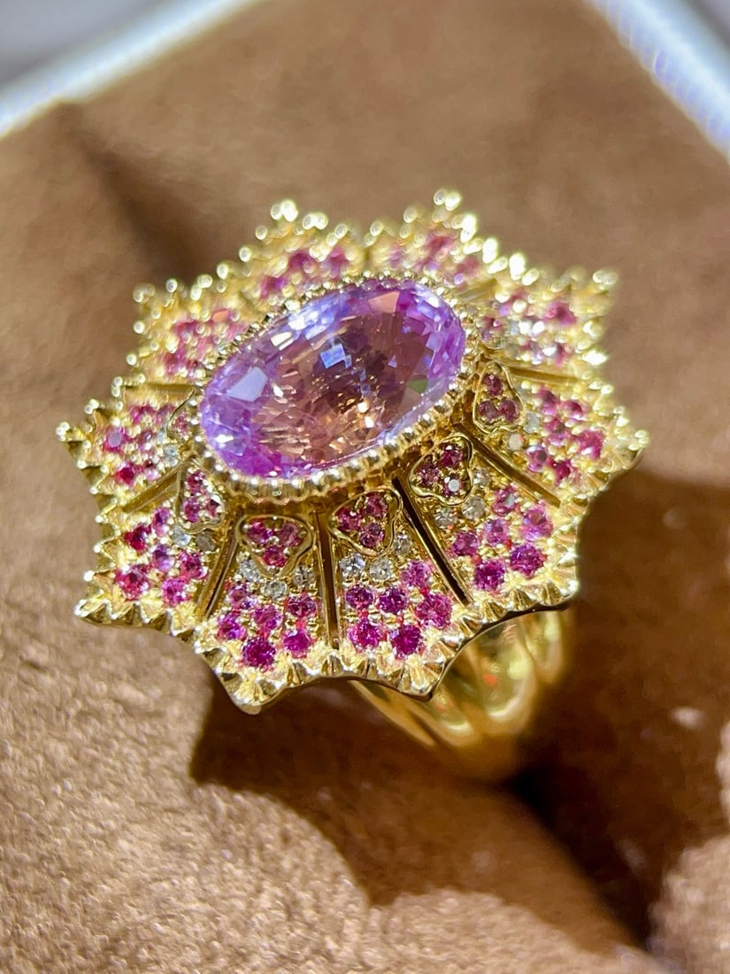 14k Gold 6.75 Ctw Natural Ruby & Diamond Bracelet - 2