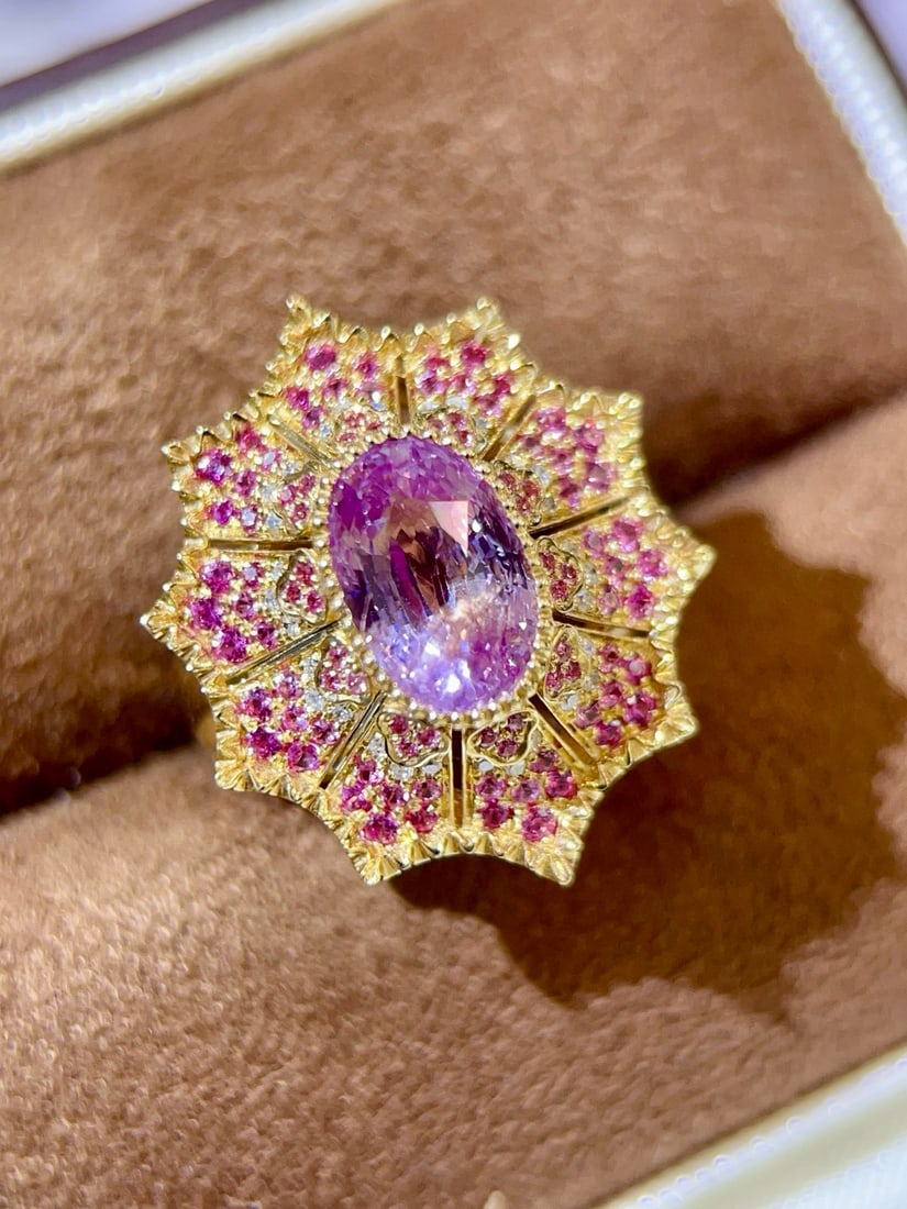 14k Gold 6.75 Ctw Natural Ruby & Diamond Bracelet - 5