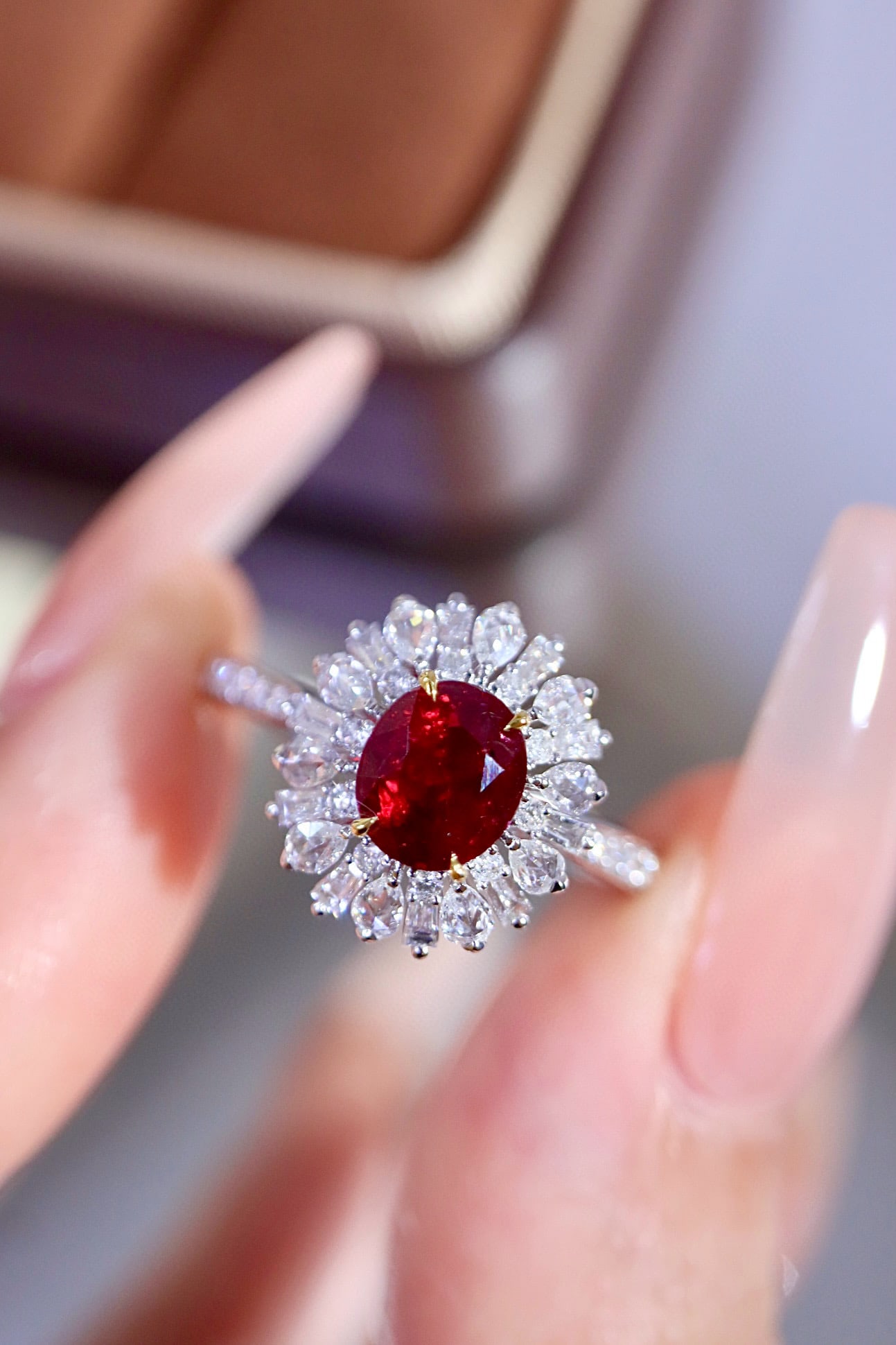 14k Gold 1.75 Ctw Natural Ruby & Diamond Ring - 6