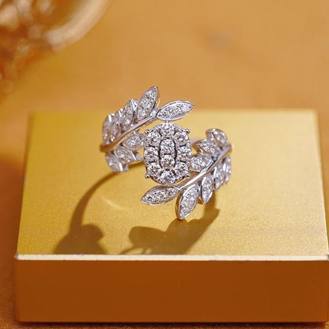 14k Gold 0.75 Ct Natural H Diamond Ring: Ref:231035063 // gold content:14k gold // ring size:7. 25us // // main gemstone:diamond // shape:round // carat weight:0. 75ct // clarity grade:vs-si // color:h // treatment:natural // cut grade:g //