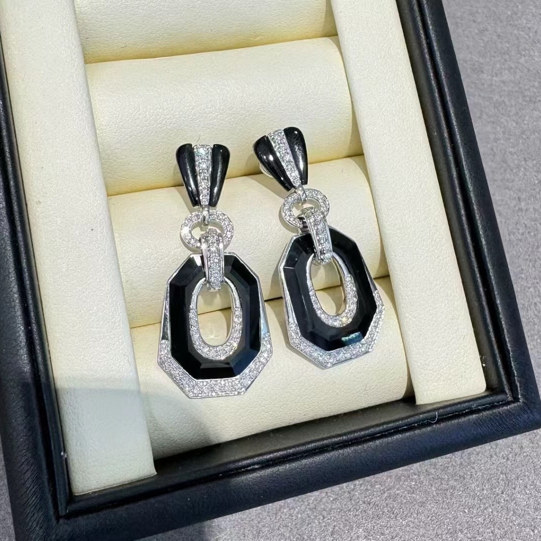 14k Gold 0.67 Ct Natural H Diamond Earrings - 2