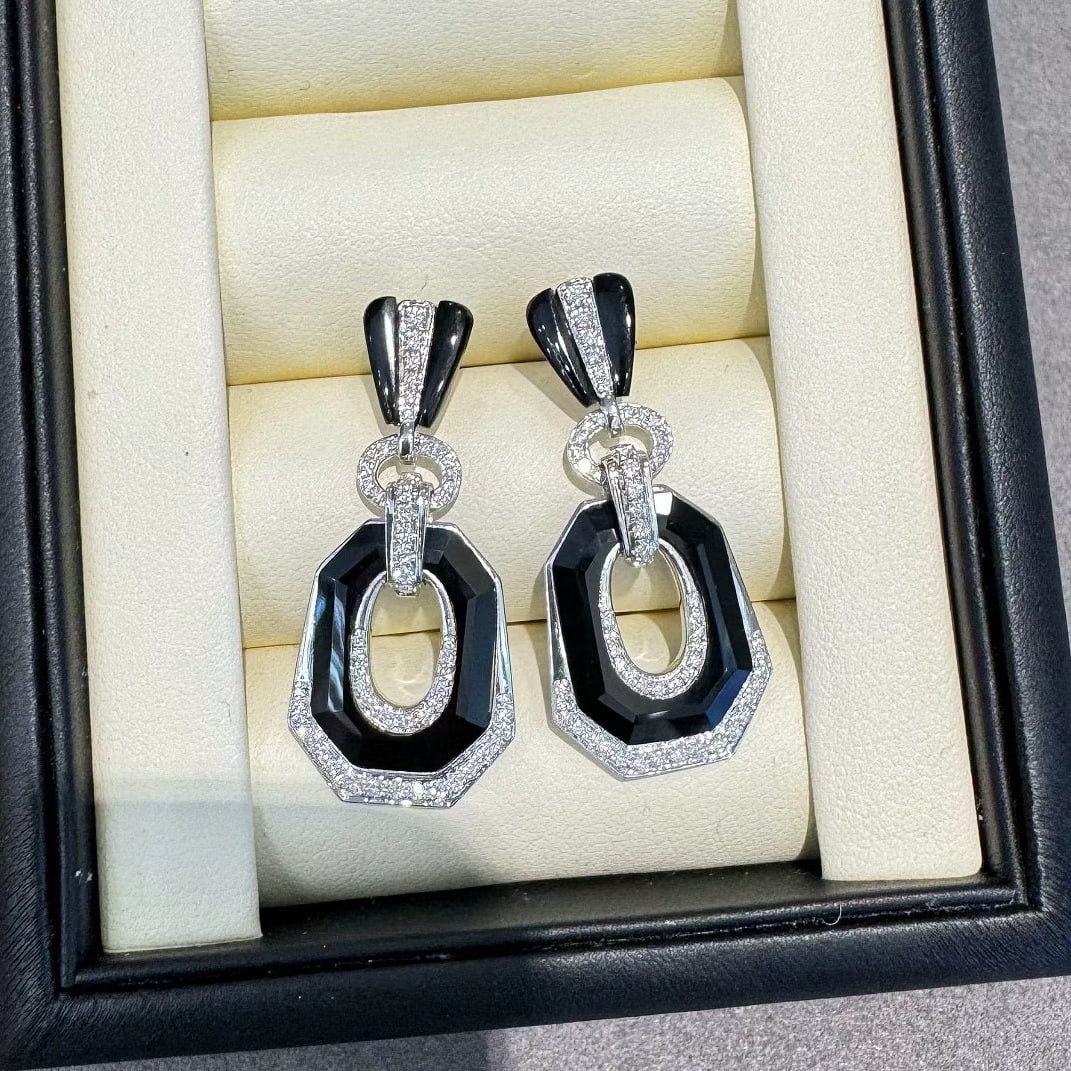 14k Gold 0.67 Ct Natural H Diamond Earrings - 5