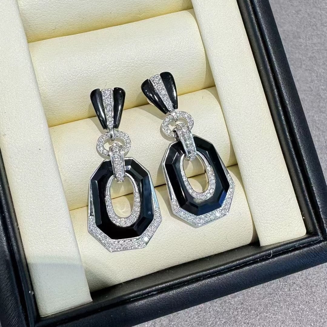 14k Gold 0.67 Ct Natural H Diamond Earrings - 6