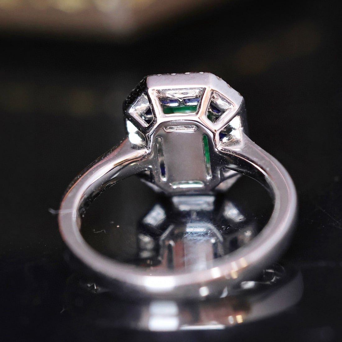 14k Gold 1.33 Ctw Natural Emerald & Diamond Ring - 6