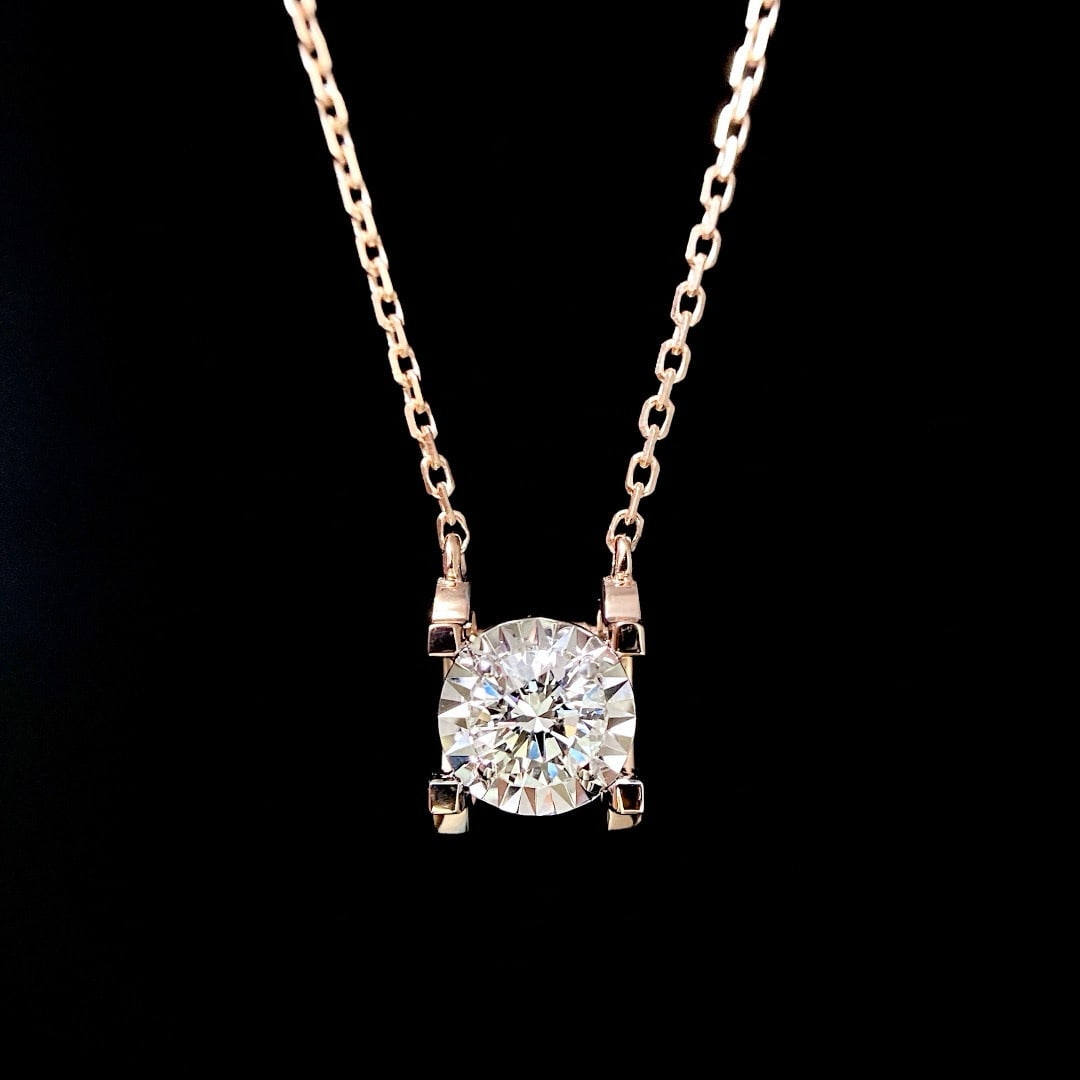 14k Gold 0.30 Ct Natural G Diamond Necklace: Ref:231035178 // gold content:14k gold // main gemstone:diamond // shape:round // carat weight:0. 30ct // clarity grade:si // color:g // treatment:natural // cut grade:ex // Condition: New Low