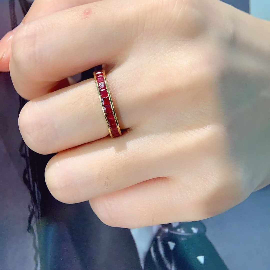 14k Gold 2.2 Ct Natural Ruby Ring - 3