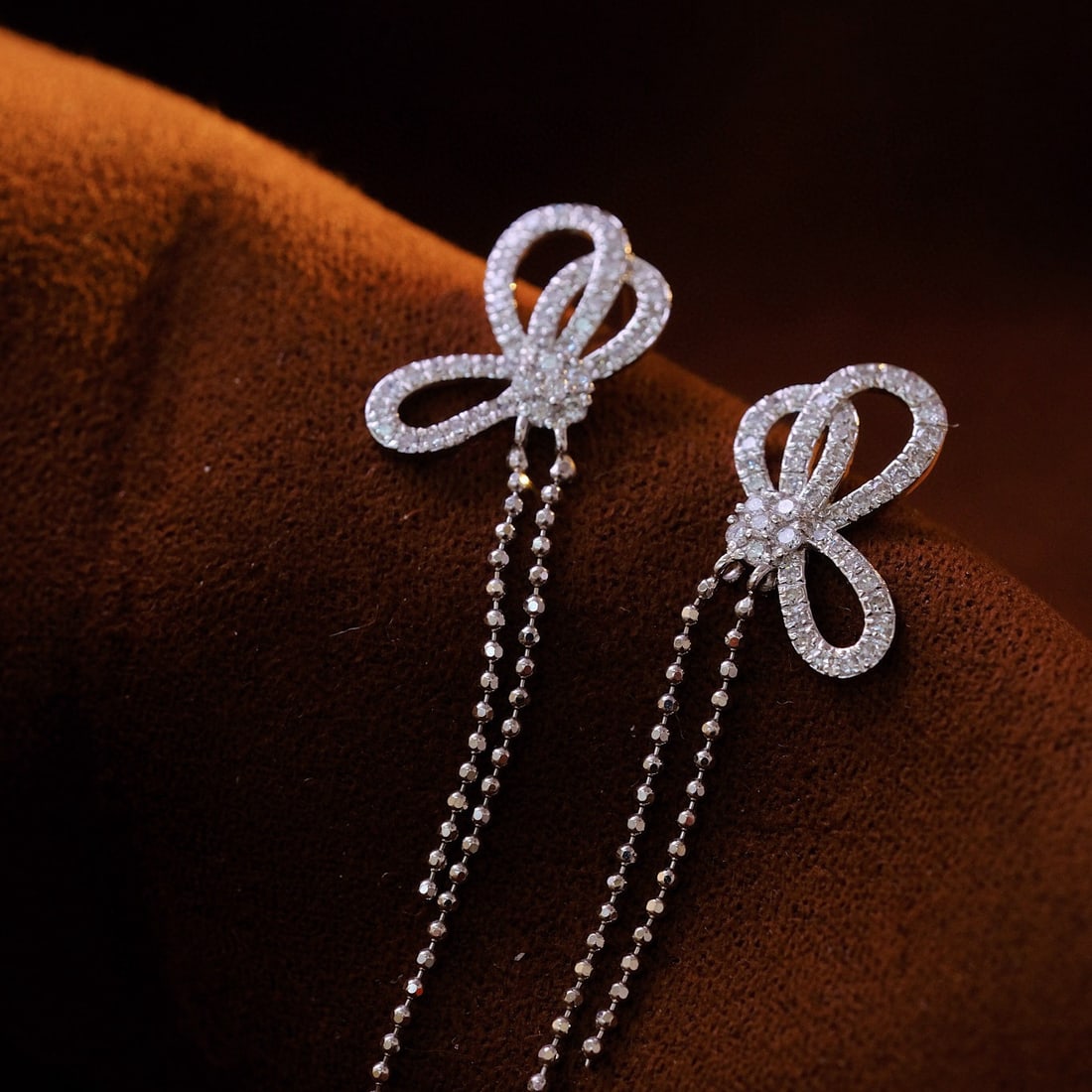 14k Gold 0.56 Ct Natural H Diamond Earrings - 2