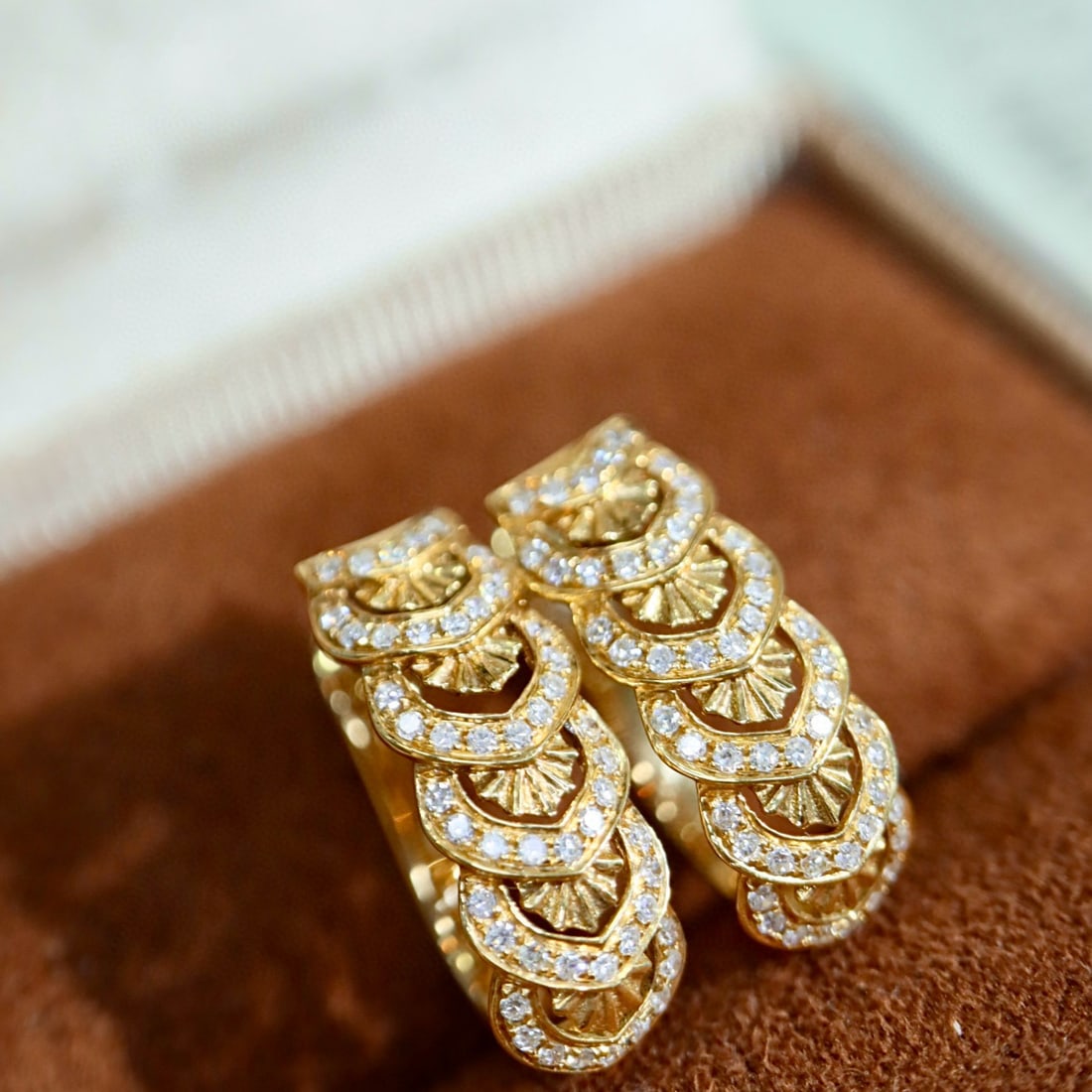 14k Gold 0.23 Ct Natural H Diamond Earrings - 2