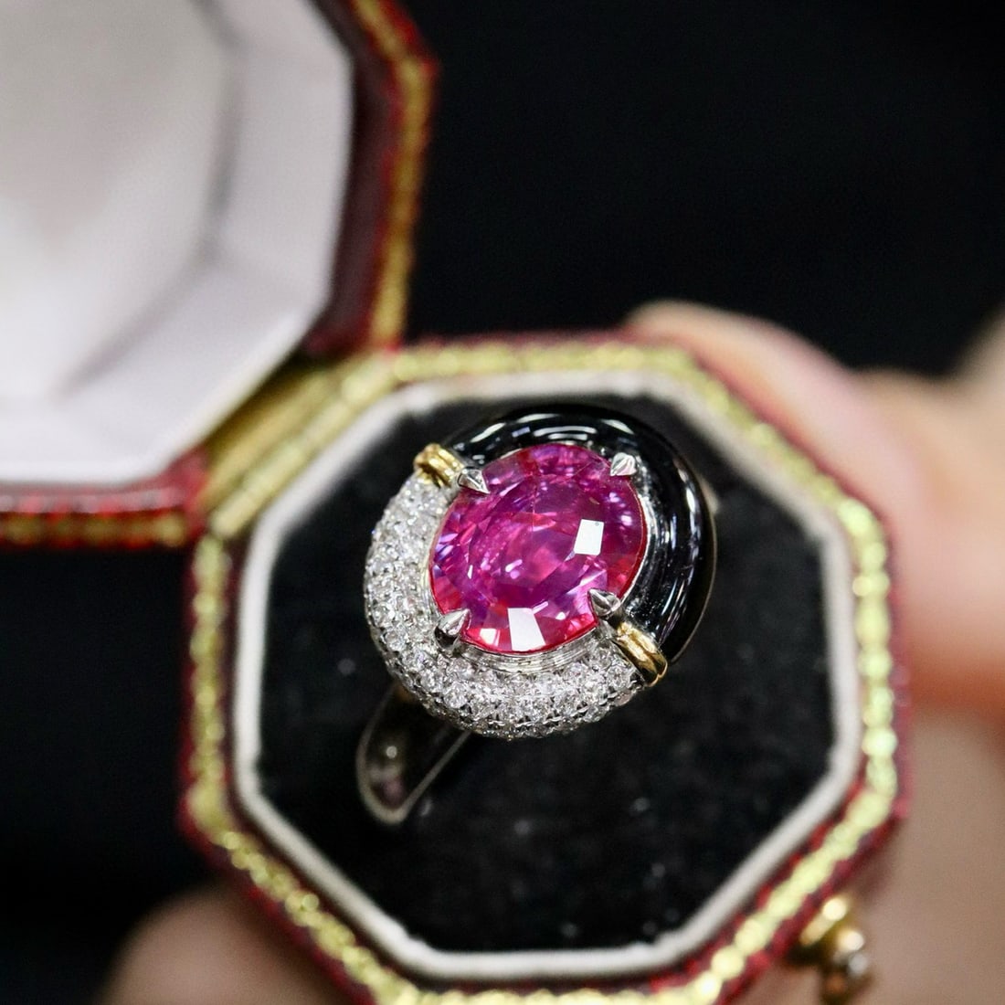 14k Gold 1.42 Ctw Natural Ruby & Diamond Ring - 4