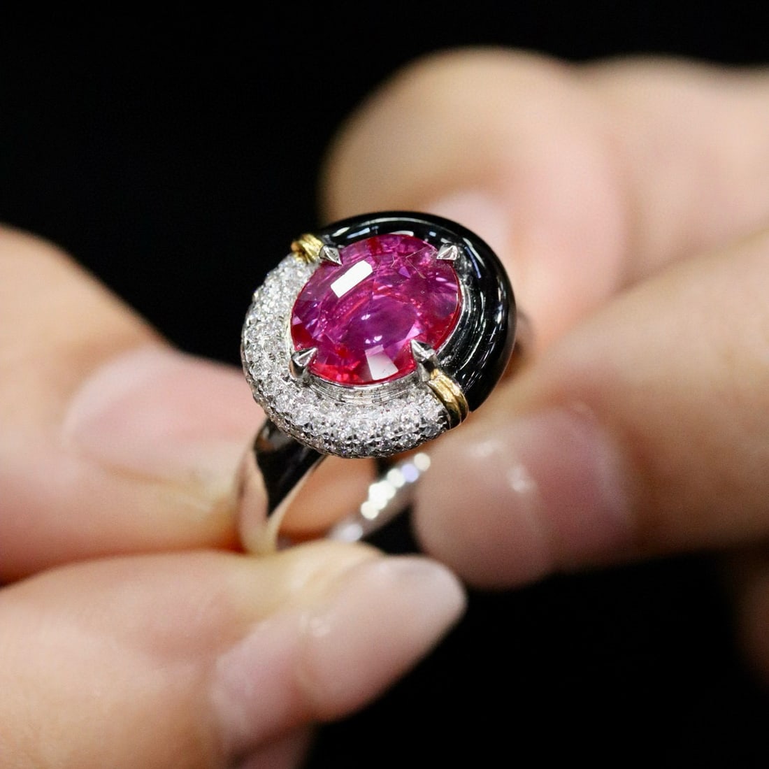 14k Gold 1.42 Ctw Natural Ruby & Diamond Ring - 5