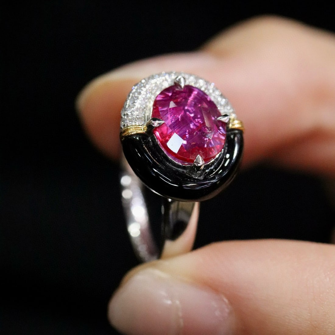 14k Gold 1.42 Ctw Natural Ruby & Diamond Ring - 6