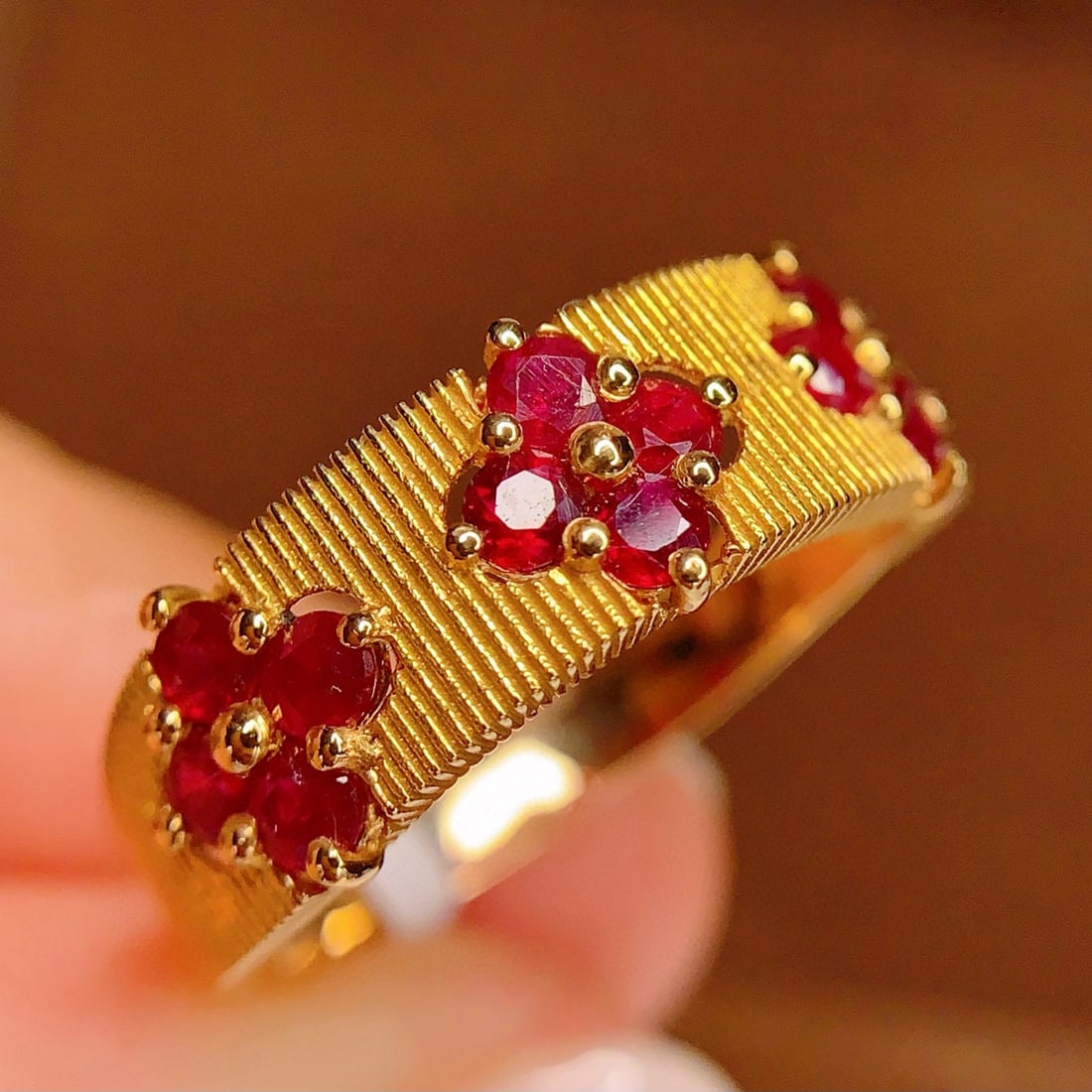 14k Gold 1.2 Ct Natural Ruby Ring - 2
