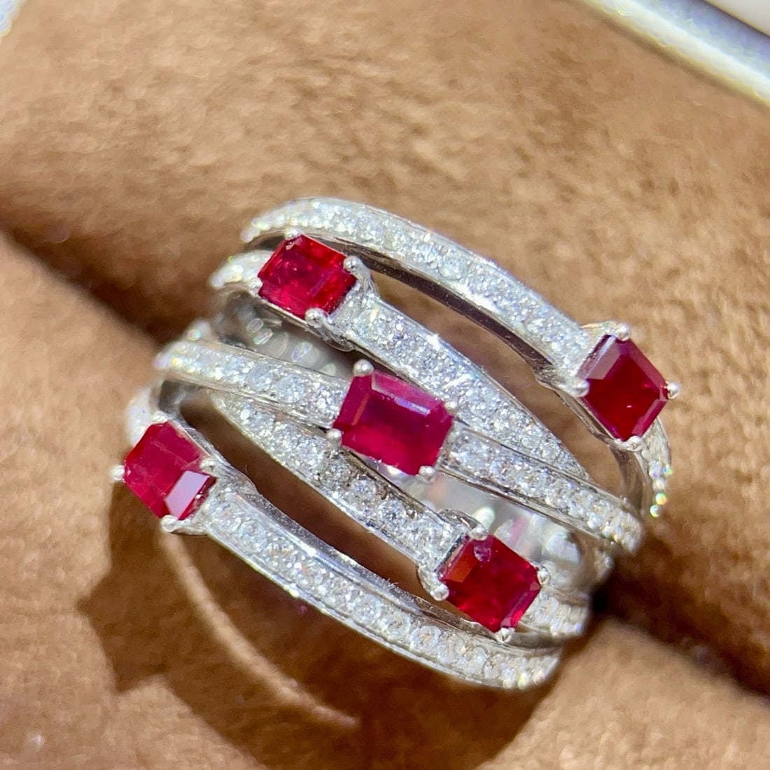 14k Gold 2.19 Ctw Natural Ruby & Diamond Ring - 2