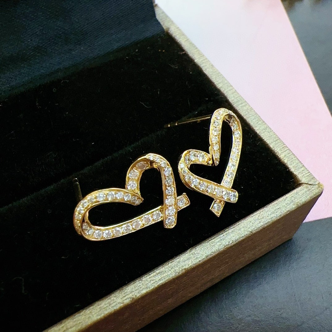 14k Gold 0.34 Ct Natural H Diamond Earrings - 2