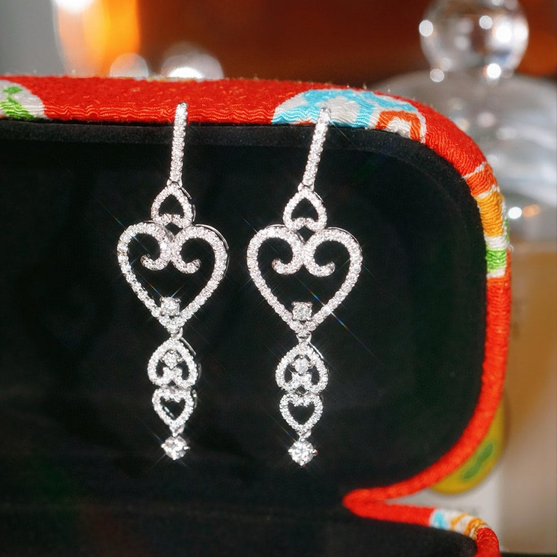 14k Gold 1.00 Ct Natural H Diamond Earrings - 7