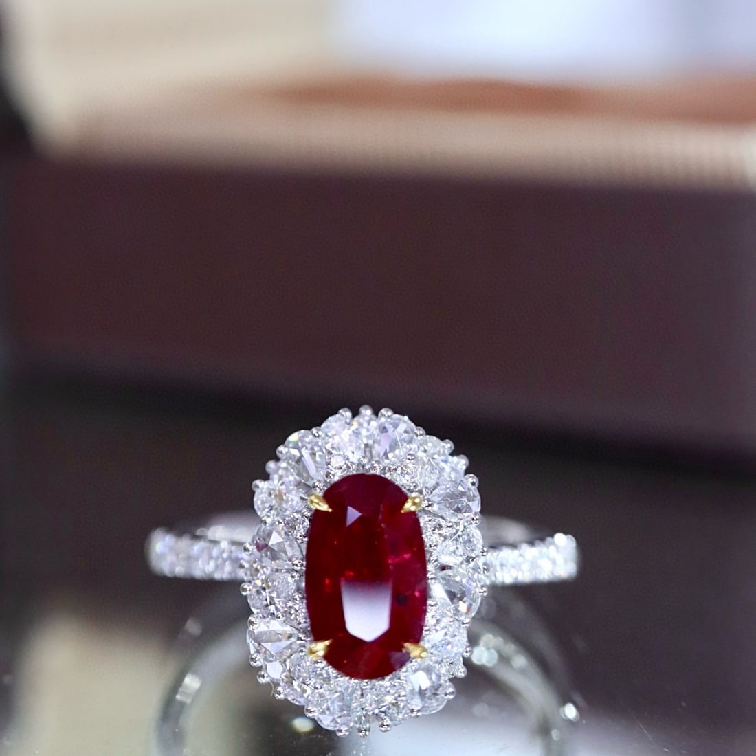 14k Gold 1.74 Ctw Natural Ruby & Diamond Ring - 5