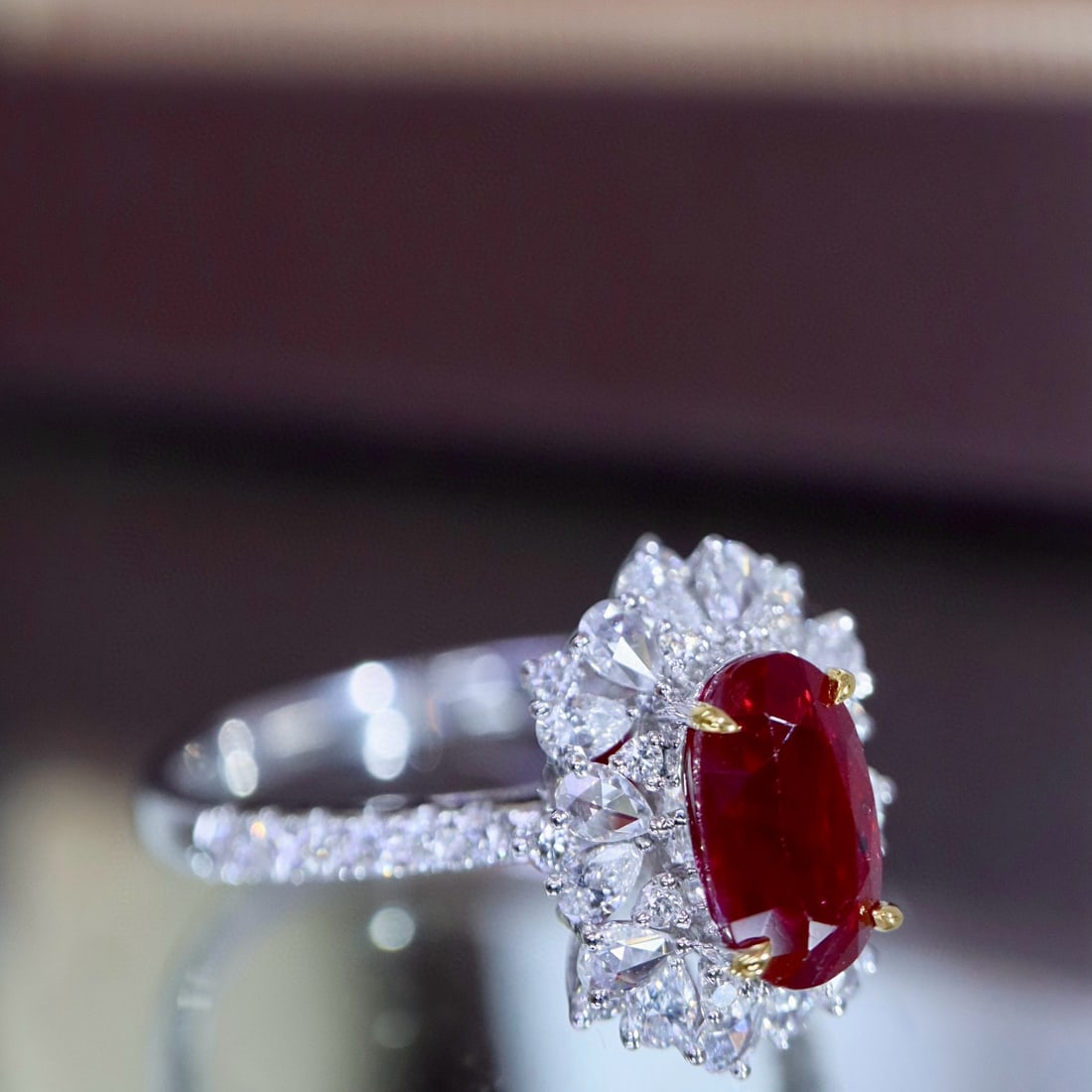 14k Gold 1.74 Ctw Natural Ruby & Diamond Ring - 6