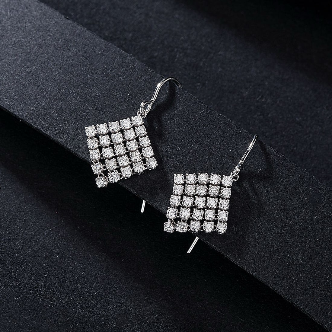14k Gold 1.06 Ct Natural H Diamond Earrings - 3