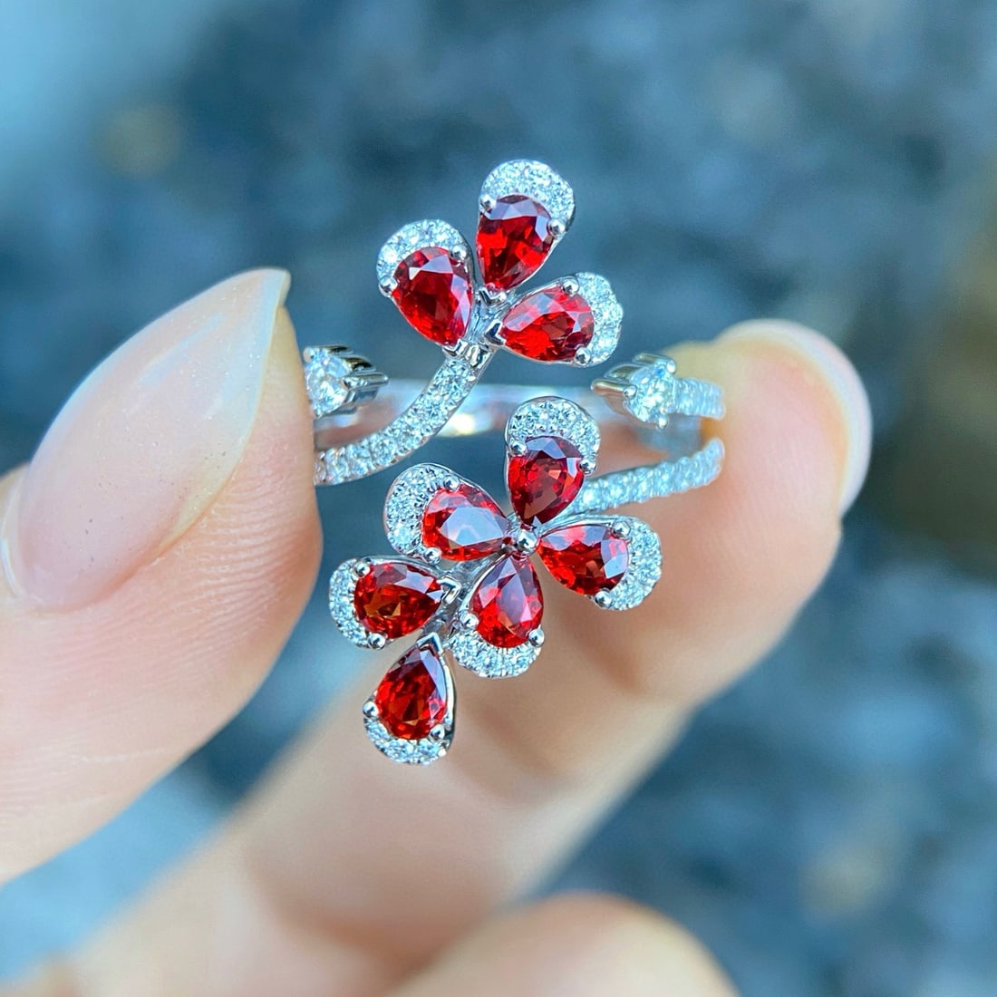 14k Gold 2.07 Ctw Natural Ruby & Diamond Ring - 2