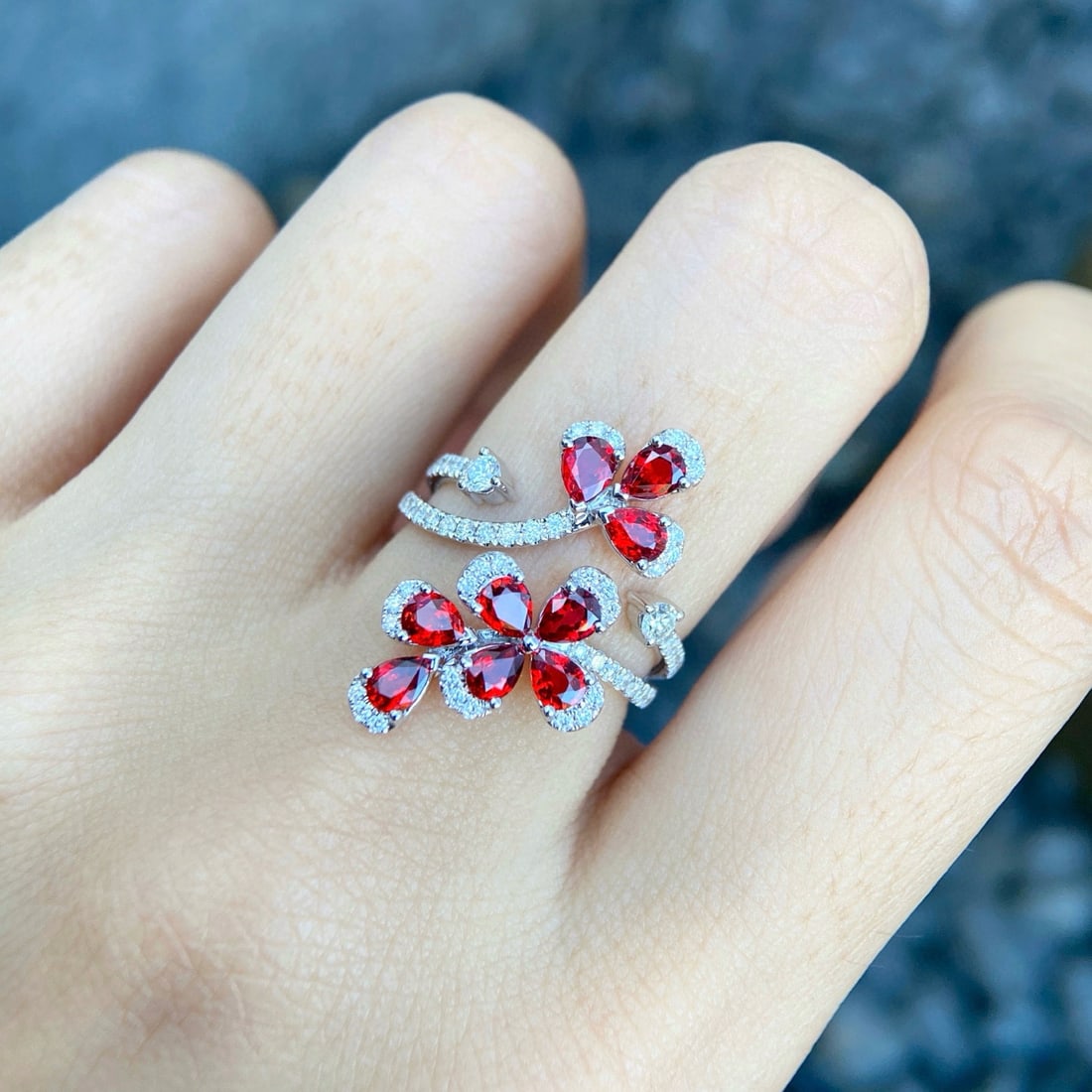 14k Gold 2.07 Ctw Natural Ruby & Diamond Ring - 3