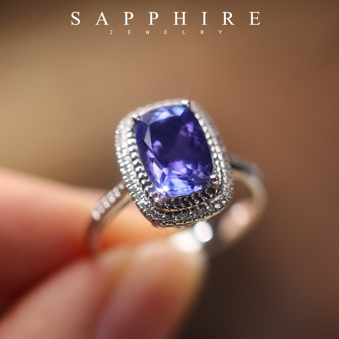 14k Gold 2.67 Ctw Natural Tanzanite & Diamond Ring - 4