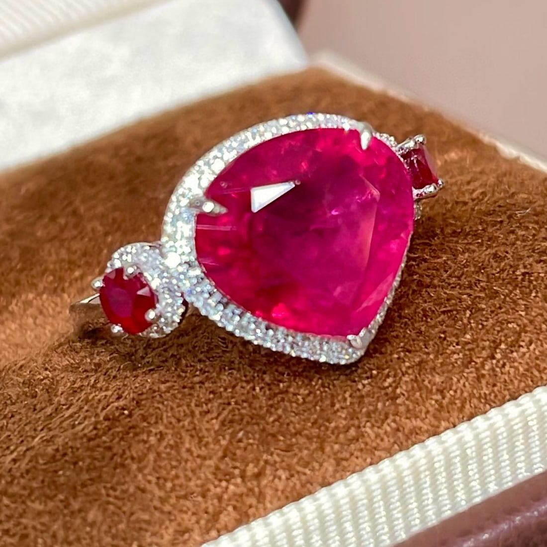 14k Gold 4.71 Ctw Natural Tourmaline & Ruby Ring - 2