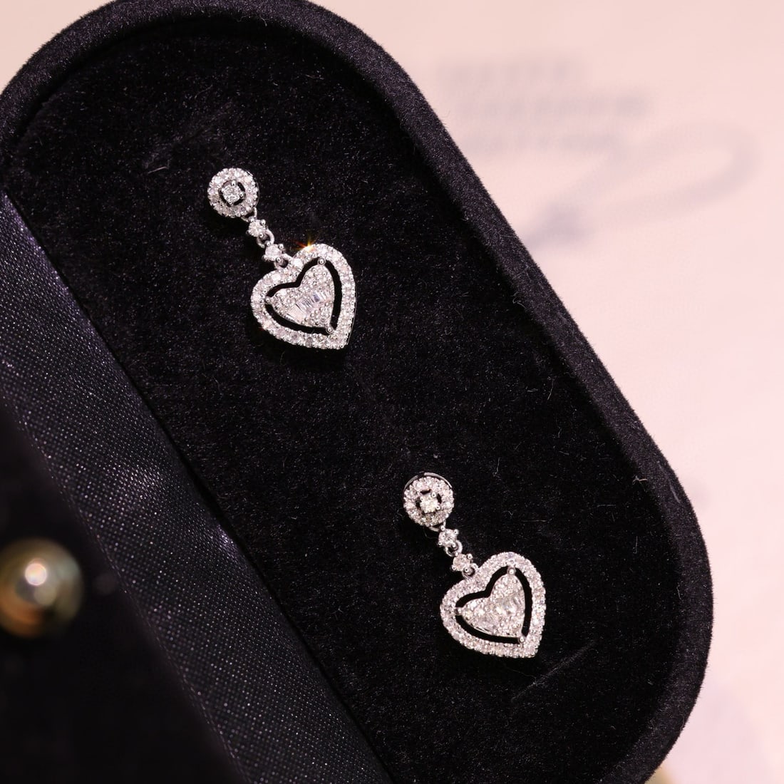 14k Gold 0.5 Ct Natural H Diamond Earrings - 2