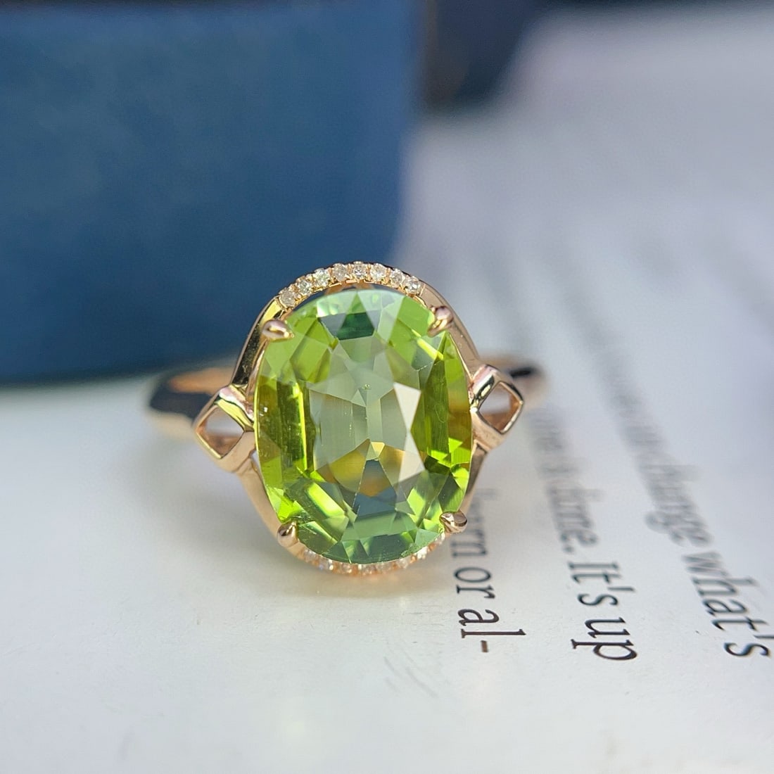 14k Gold 3.05 Ct Natural Tourmaline & Diamond Ring - 3
