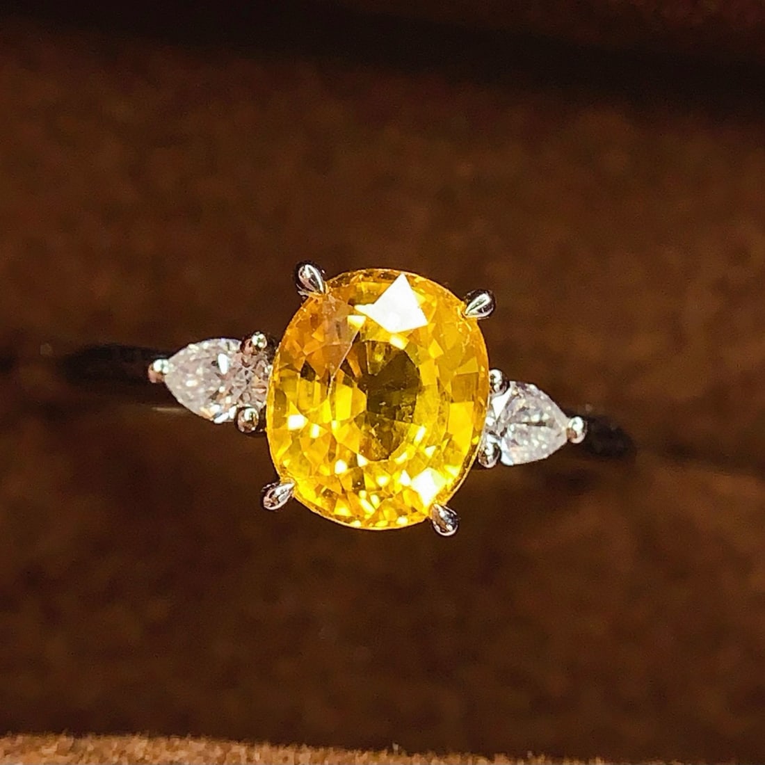 14k Gold 1.65 Ct Natural Sapphire & Diamond Ring - 2