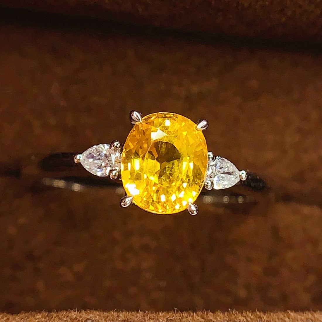 14k Gold 1.65 Ct Natural Sapphire & Diamond Ring - 6
