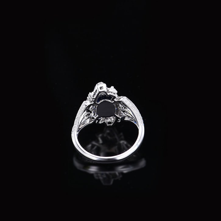 14k Gold 1.92 Ctw Natural Sapphire & Diamond Ring/pendant( Without Chain ) - 5