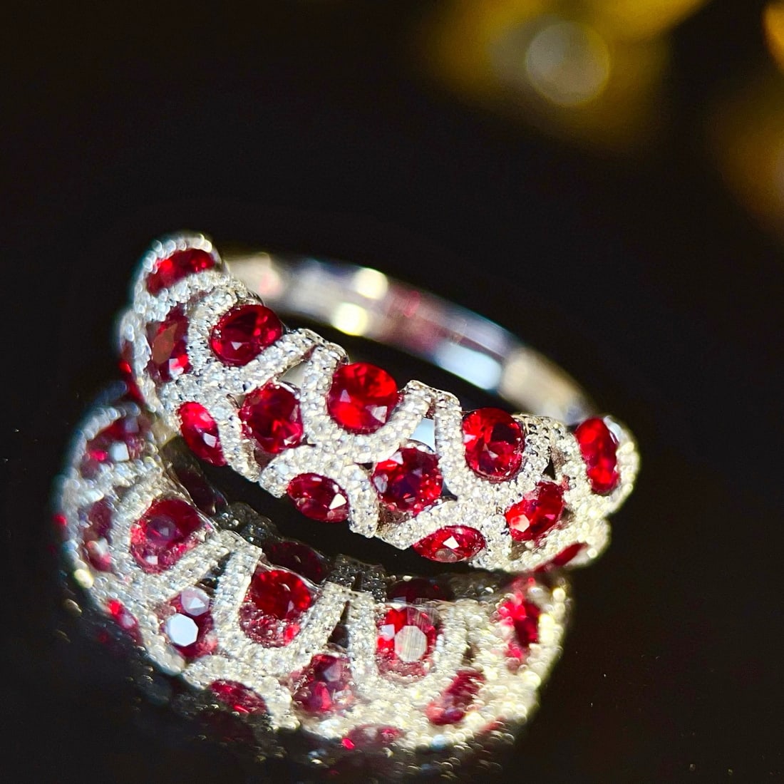 14k Gold 1.9 Ct Natural Ruby & Diamond Ring - 2