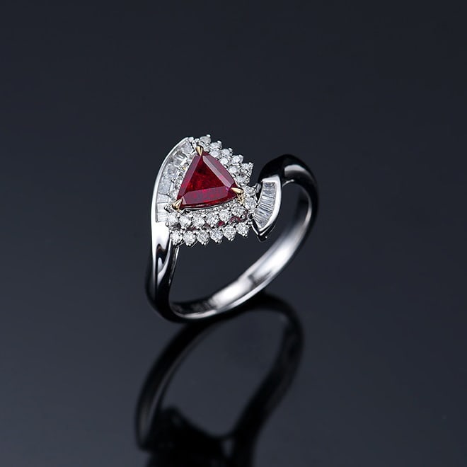 14k Gold 1.13 Ctw Natural Ruby & Diamond Ring - 4