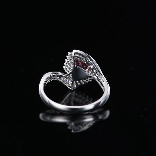 14k Gold 1.13 Ctw Natural Ruby & Diamond Ring - 5