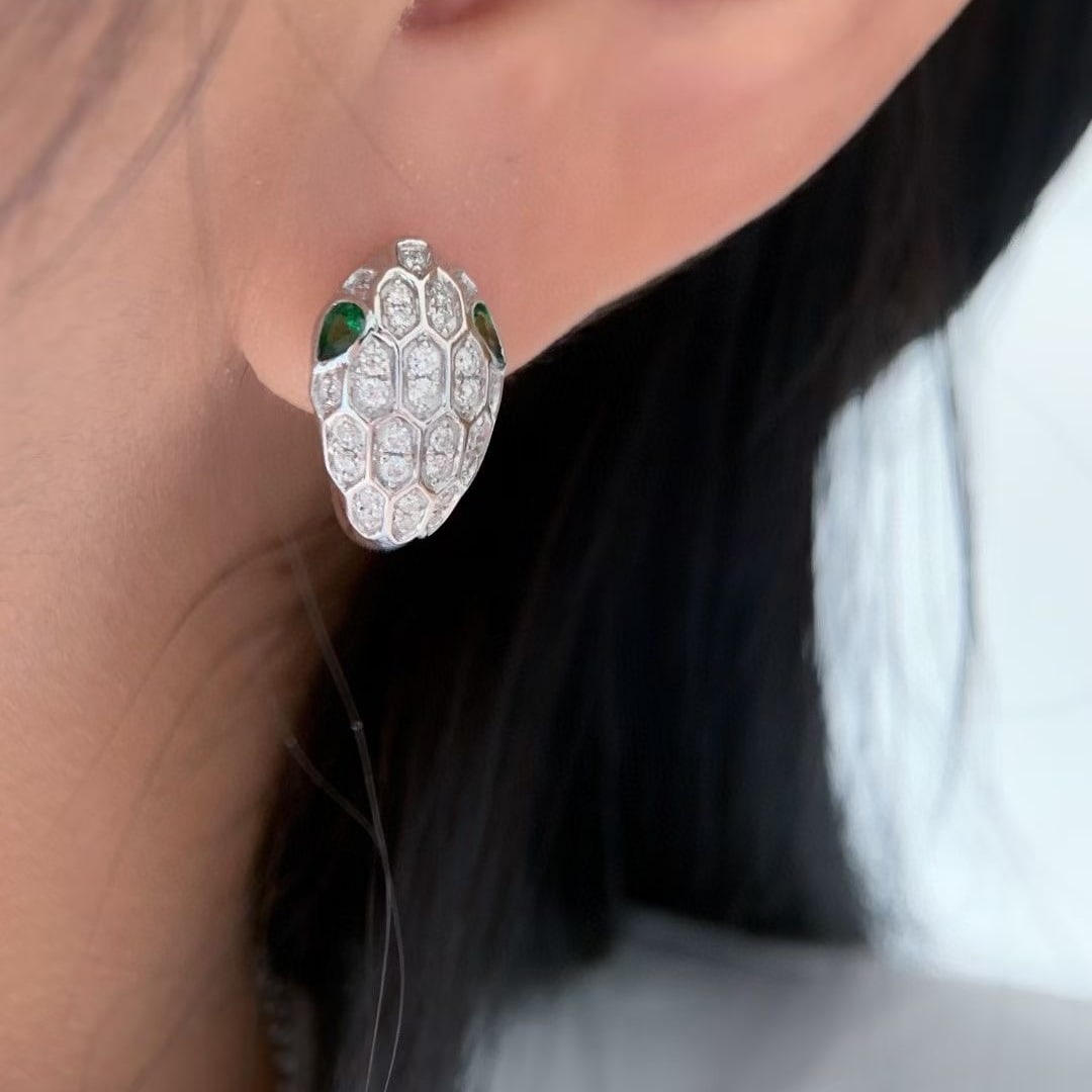 14k Gold 0.68 Ctw Natural H Diamond Earrings - 7
