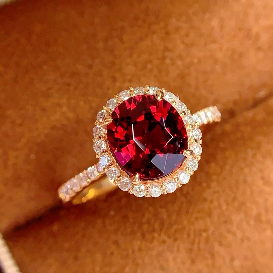 14k Gold 2.3 Ct Natural Tourmaline & Diamond Ring - 2