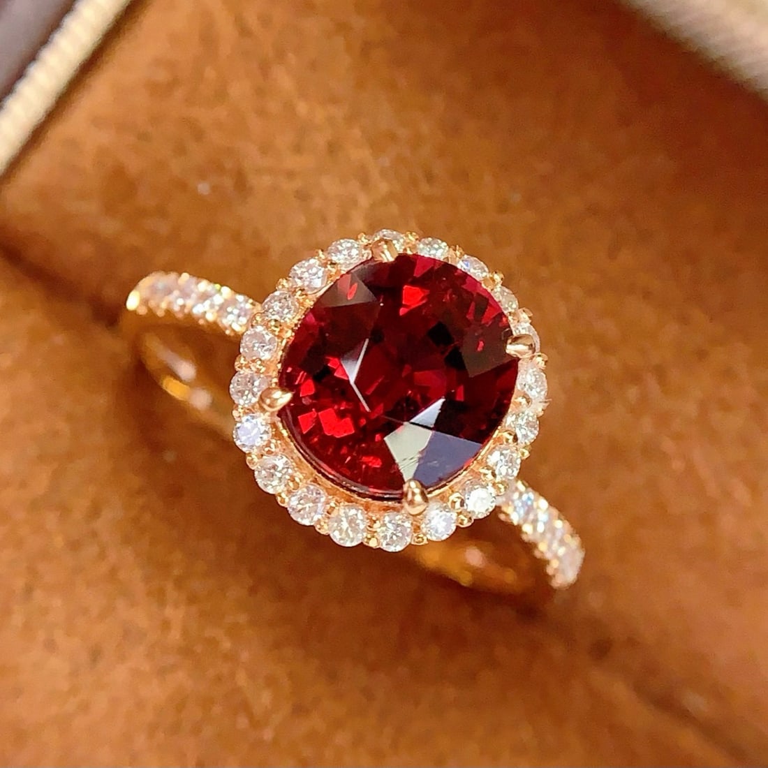 14k Gold 2.3 Ct Natural Tourmaline & Diamond Ring - 3
