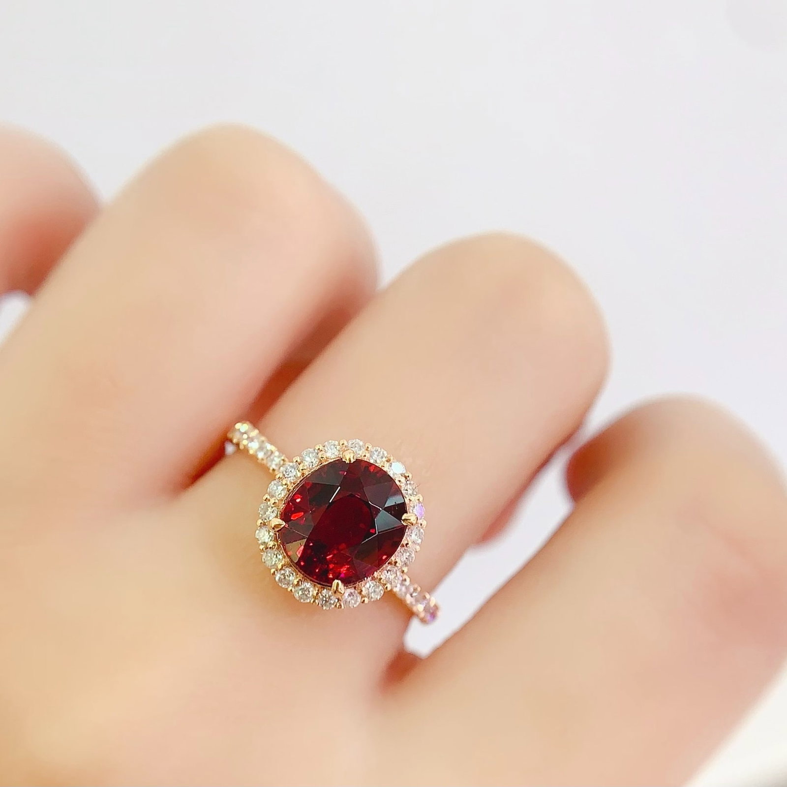 14k Gold 2.3 Ct Natural Tourmaline & Diamond Ring - 6