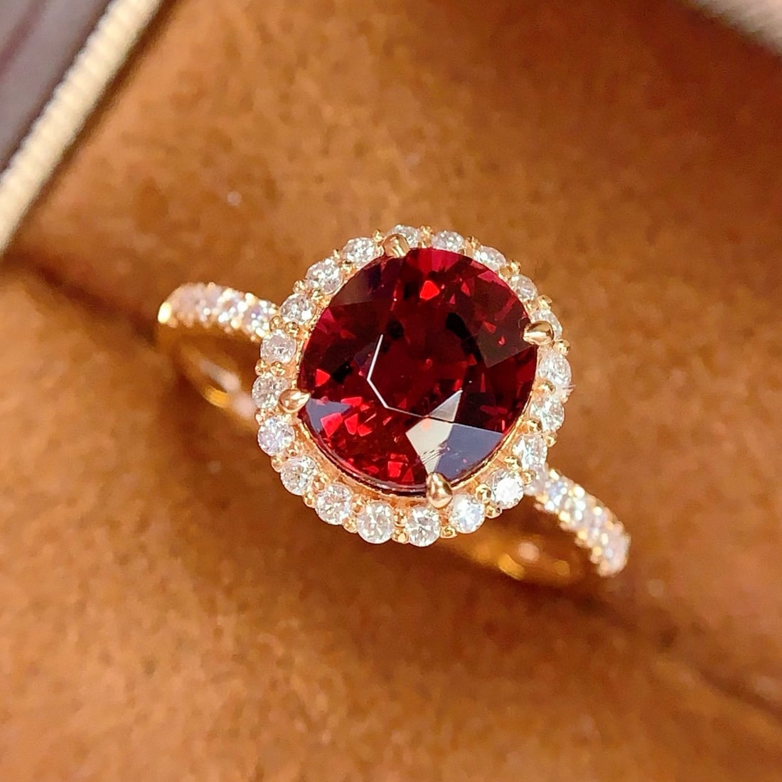 14k Gold 2.3 Ct Natural Tourmaline & Diamond Ring - 7