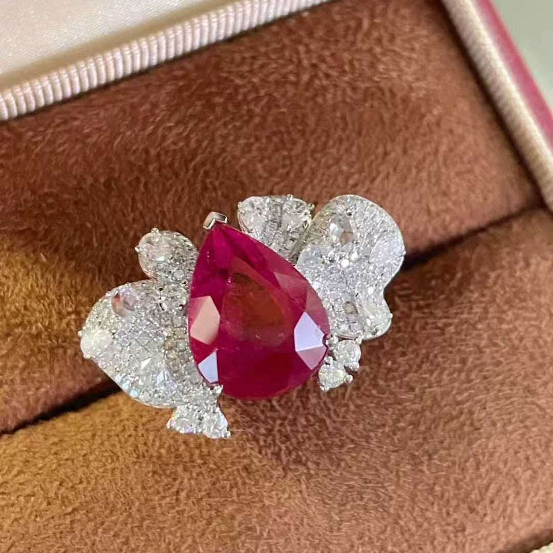 14k Gold 5.6 Ct Natural Tourmaline & Diamond Ring - 3