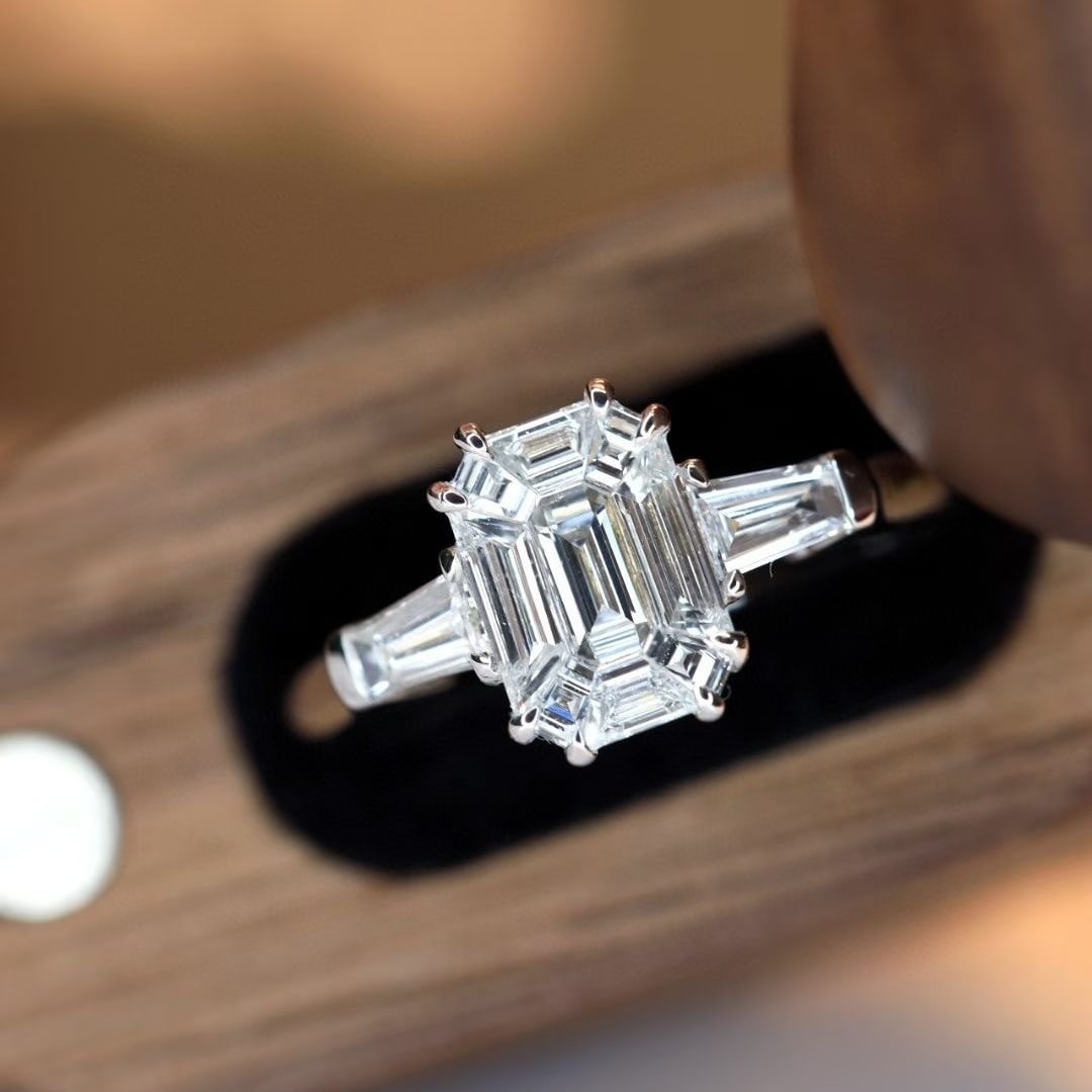 14k Gold 0.87 Ctw Natural H Diamond Ring - 2