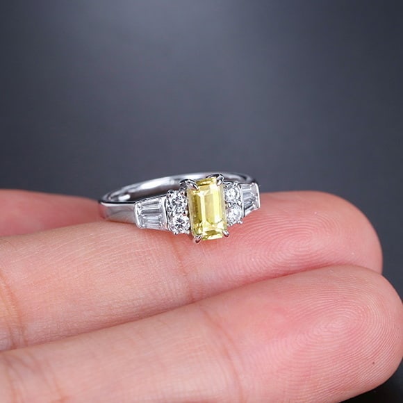 14k Gold 1.58 Ctw Natural Chrysoberyl & Diamond Ring - 4