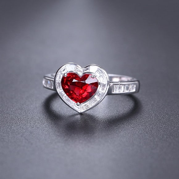 14k Gold 1.65 Ctw Natural Spinel & Diamond Ring - 3