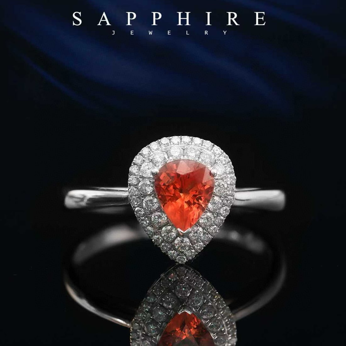 14k Gold 0.94 Ctw Natural Sapphire & Diamond Ring - 4