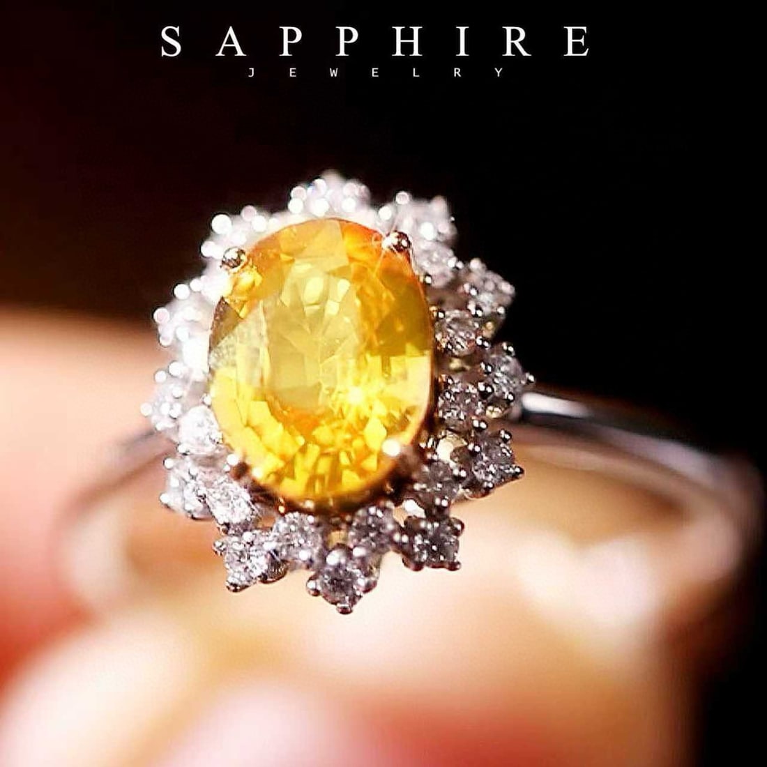 14k Gold 2.19 Ctw Natural Sapphire & Diamond Ring - 3