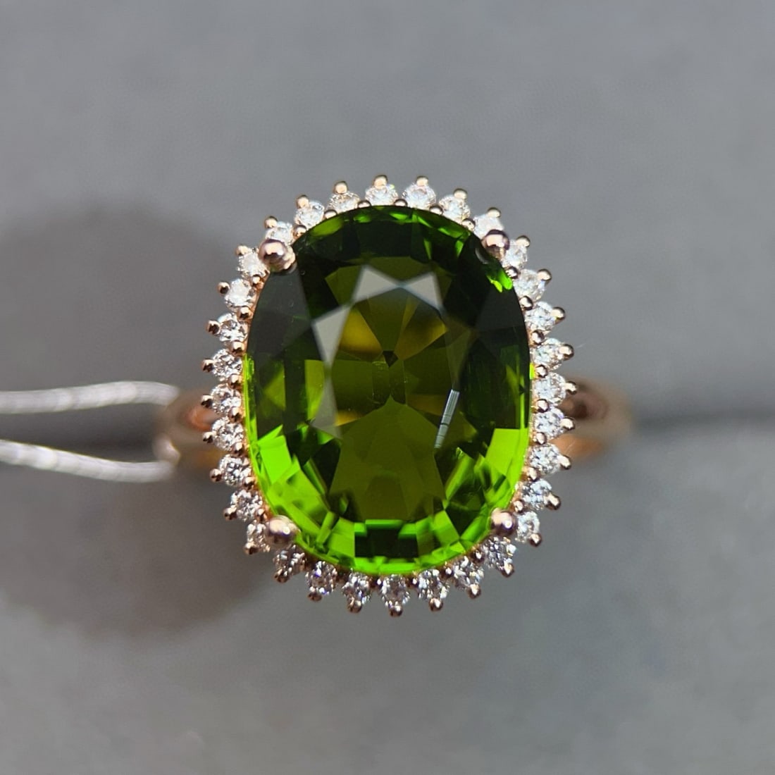 14k Gold 8.22 Ctw Natural Tourmaline & Diamond Ring - 6