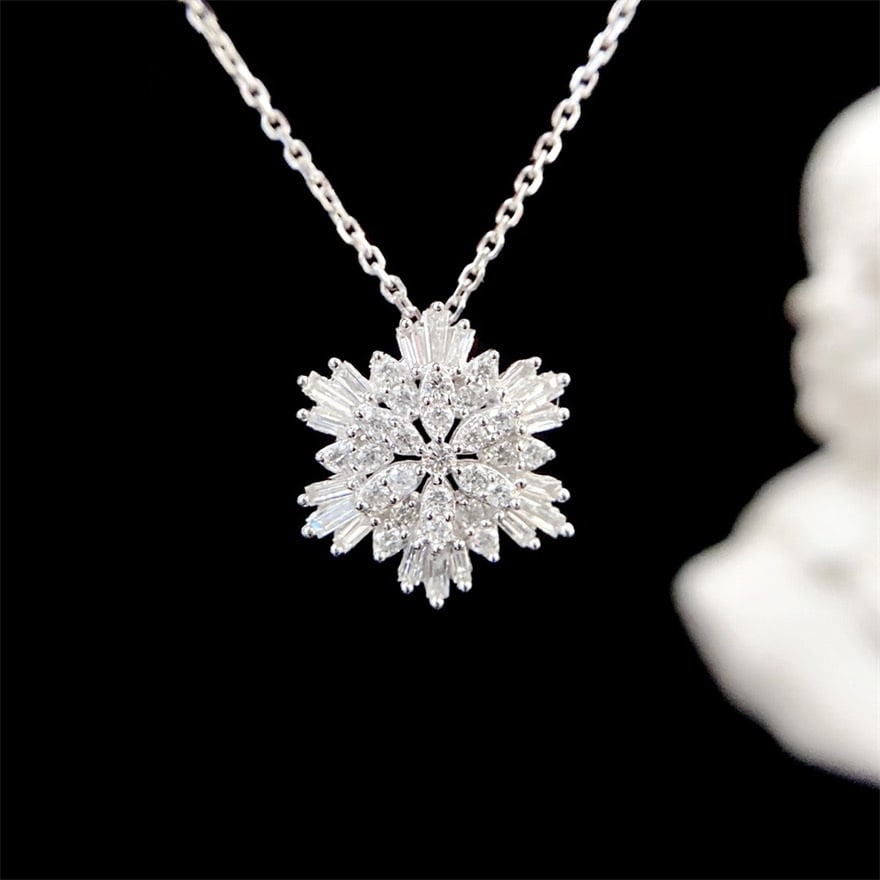 14k Gold 0.4 Ct Natural H Diamond Pendant( Without Chain ) - 3