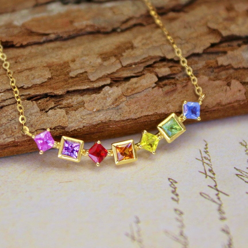 14k Gold 0.85 Ct Natural Sapphire Necklace - 4