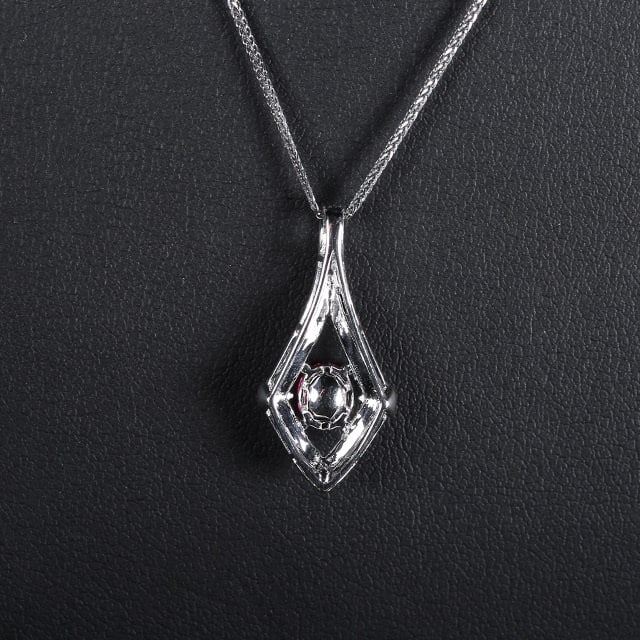 14k Gold 0.91 Ctw Natural Ruby & Diamond Pendant( Without Chain ) - 3